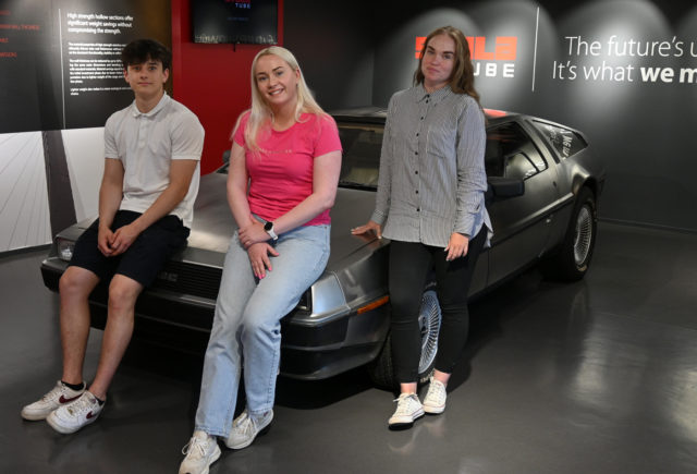 Summer employees from the left: Okko Packalén, Bea Kallio, Sara Ajakainen